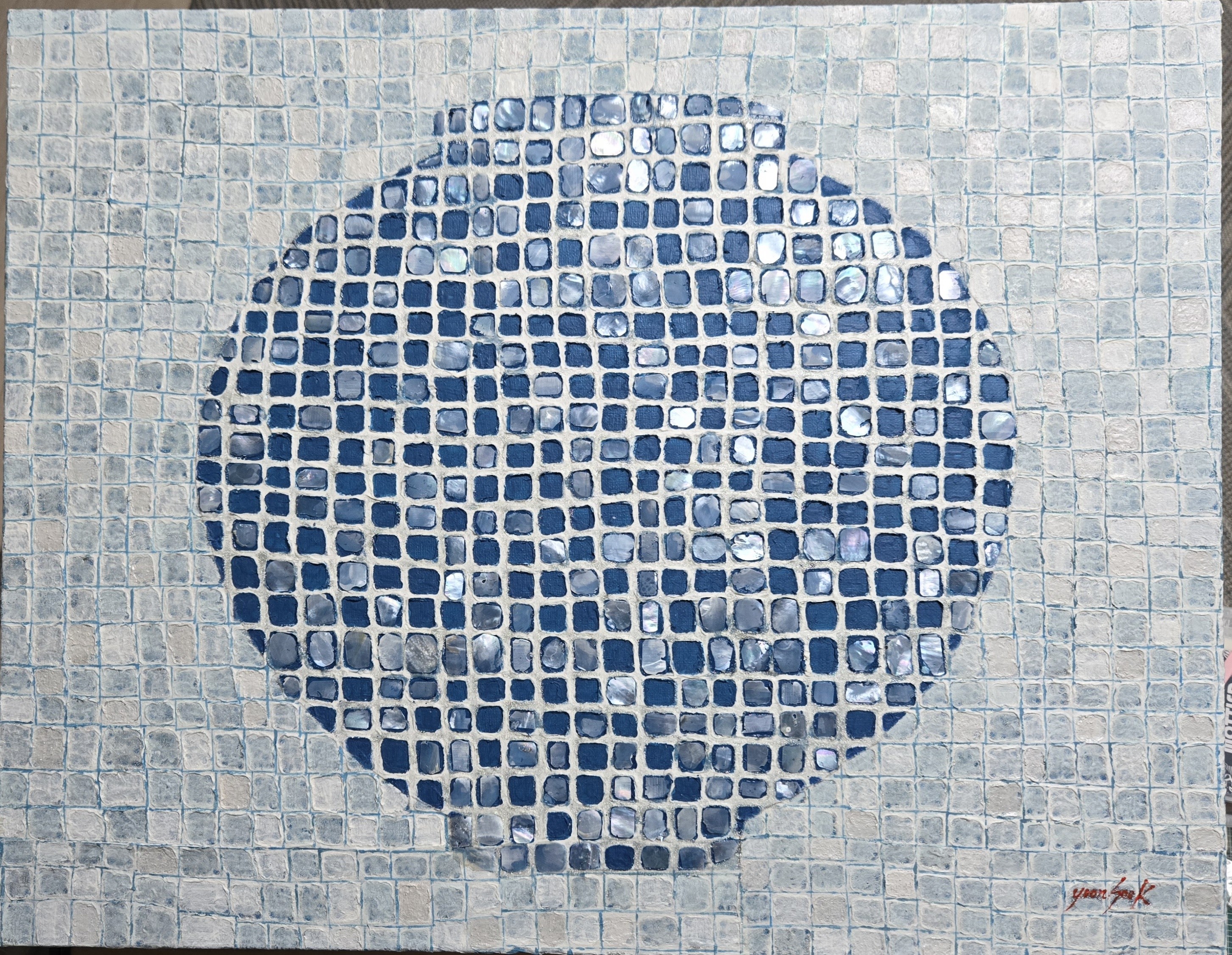 달빛을 엮다 65.1×53.0cm Mixed Media